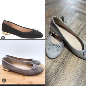 J. Crew Italian Suede Leather Ballet Flats